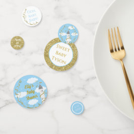 Le château de baby shower Confetti dans le ciel