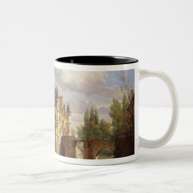 Le Chateau de Chenonceau, 1843 (Öl auf Leinwand) Zweifarbige Tasse (Rechts)