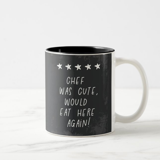 Le Chef Était Mignonne De Manger Ici Encore Mug (Droit)