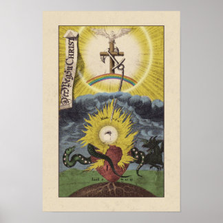 "Le chemin du Christ" Poster de Jacob Bohme