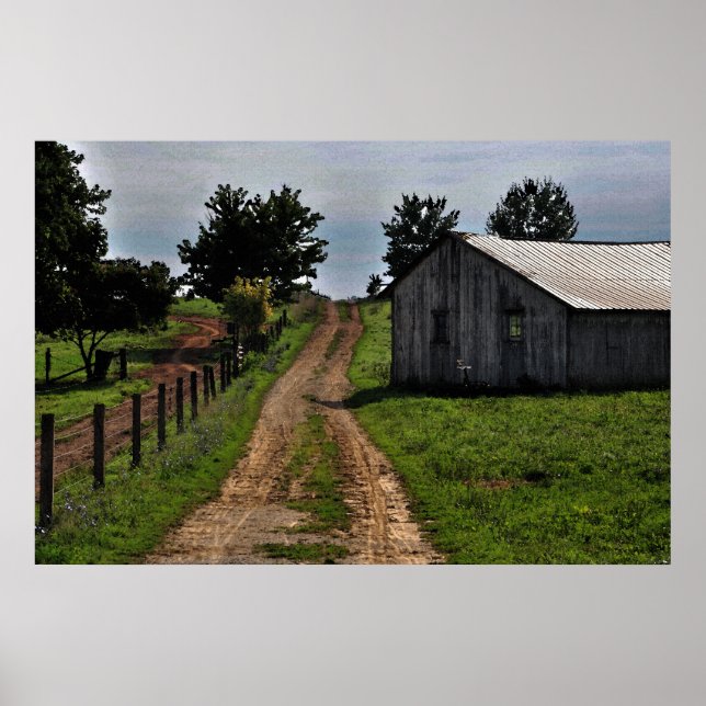 Le chemin vers la maison 36 x 24 Poster (Devant)