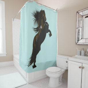 Le Cheval Frison - Rideau de Douche