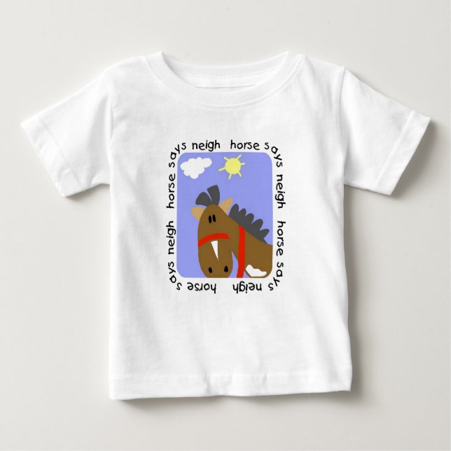 Le cheval indique des T-shirts et des cadeaux (Devant)
