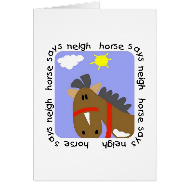 Le cheval indique des T-shirts et des cadeaux (Devant)