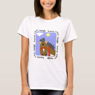 Le cheval indique des T-shirts et des cadeaux
