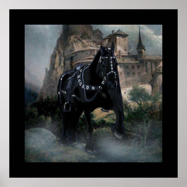 Le Cheval Médiéval - Poster (Devant)