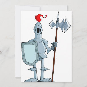 Le Chevalier dans les invitations à l'armure