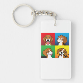 Le Chien beagle Fait Face À Une Joyeuse Journée À 
