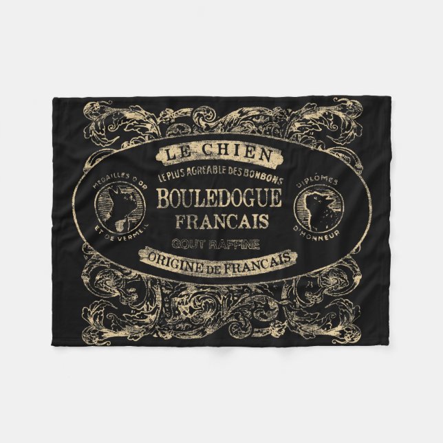 Le Chien Fleecedecke (Vorderseite (Horizontal))