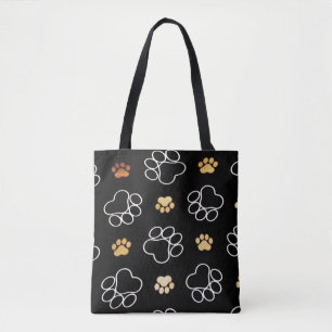 Le chien Pawprint dépiste le sac fourre-tout noir