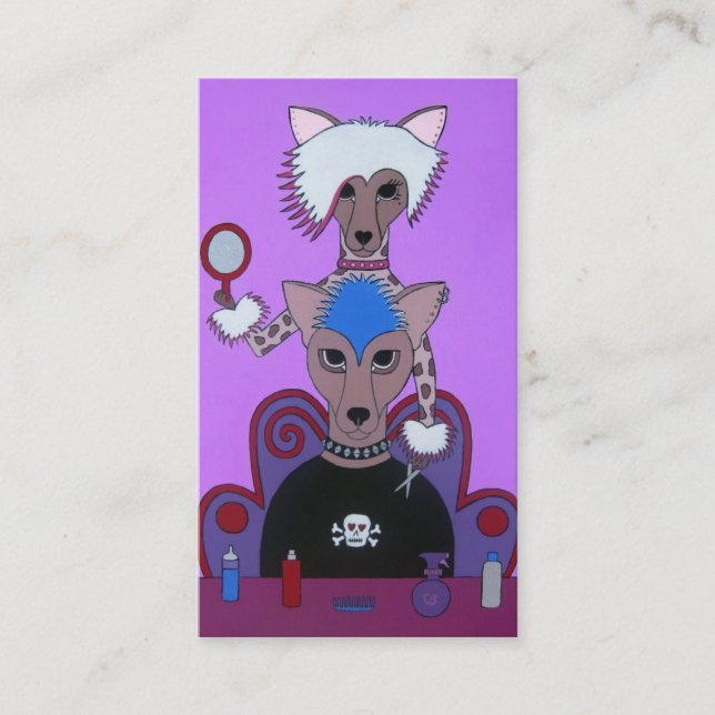 Le chienchien ont fait des cartes de visite (Devant)