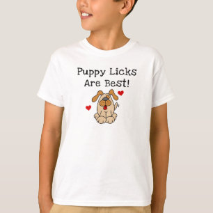 Le chiot Licks sont les meilleurs T-shirts et