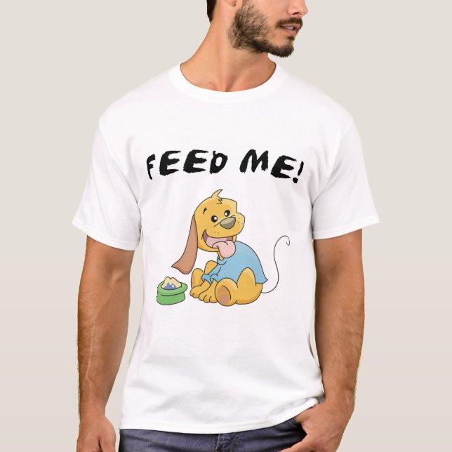 Le chiot m'alimentent des T-shirts et des cadeaux (Devant)