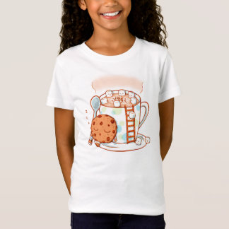 Le chocolat chaud badine le T-shirt d'illustration