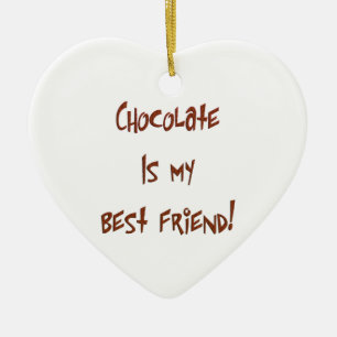 Le chocolat est mon meilleur bar ami. Ornement car
