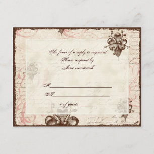 Le Chocolatier - Rose, RSVP-Karte RSVP Karte