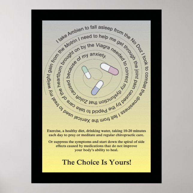 Le Choix Est Votre Poster Chiropratique (Devant)