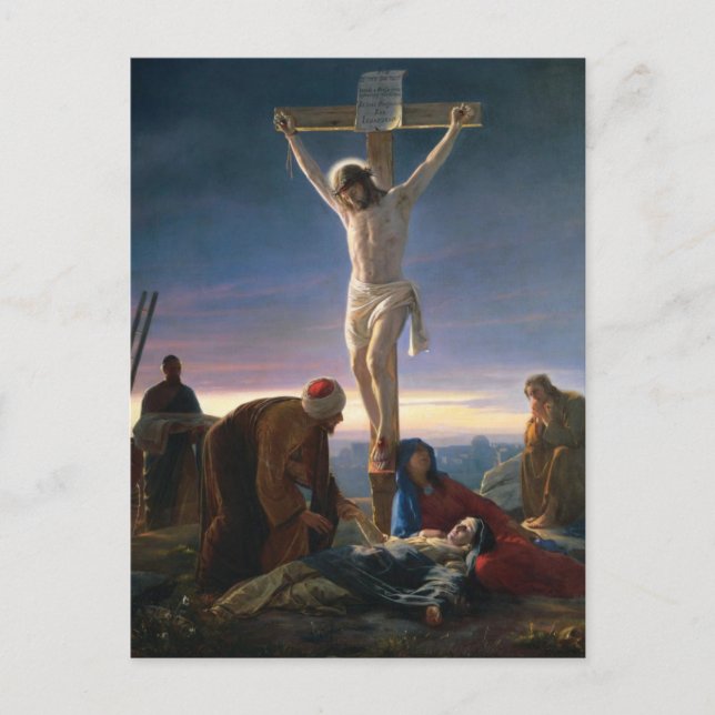 Le Christ à la Croix de Carl Bloch Carte postale (Devant)