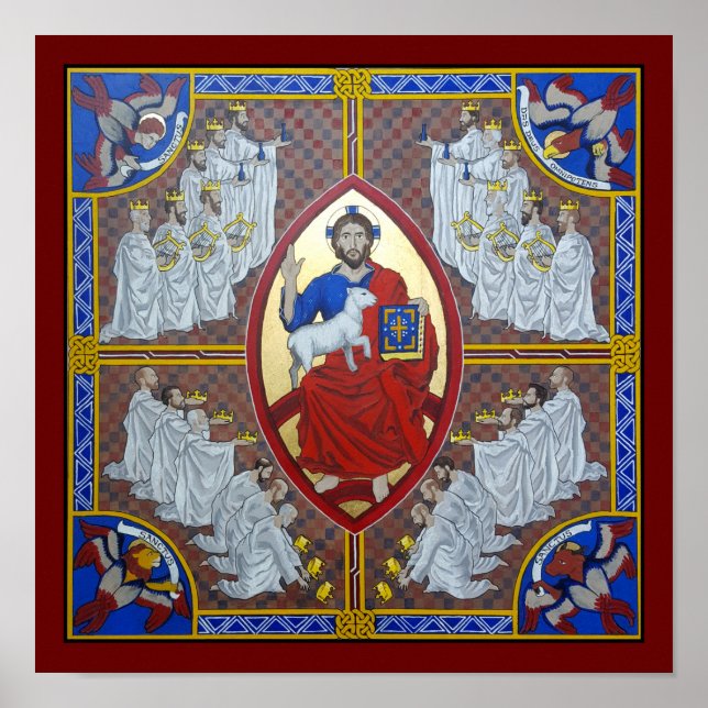 Le Christ en Majesté et les 24 Anciens Poster Impr (Devant)
