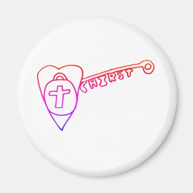 Le Christ est le principal aimant rond (Devant)