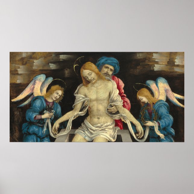 Le Christ mort - Poster d'Art fin Filippino Lippi (Devant)