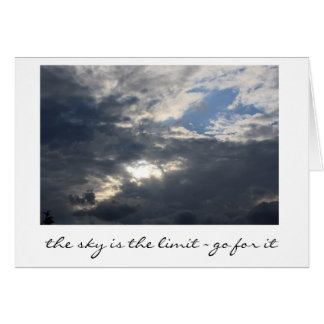 Le ciel est la carte blanche limite