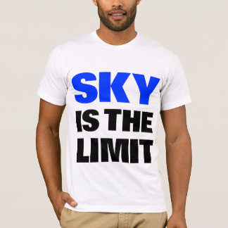 Le ciel est le T-shirt de limite