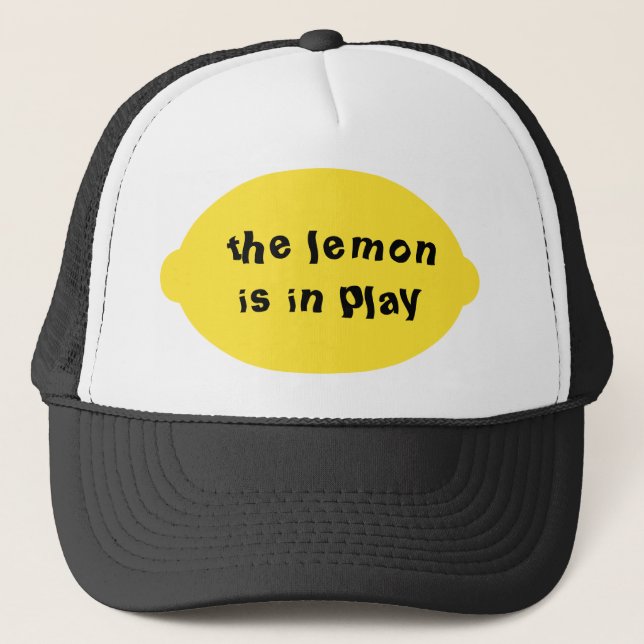 Le citron est dans le casquette de jeu (Devant)