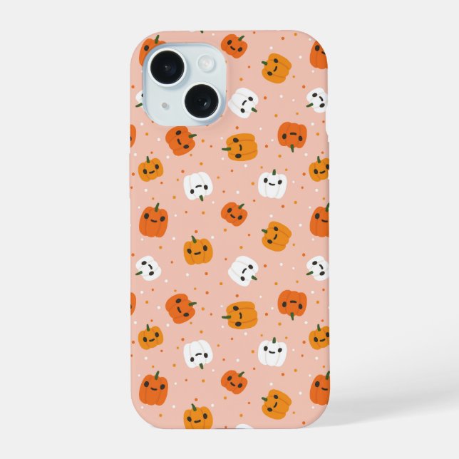 Le Citrouille Cute Kawaii fait face au Motif (Verso)