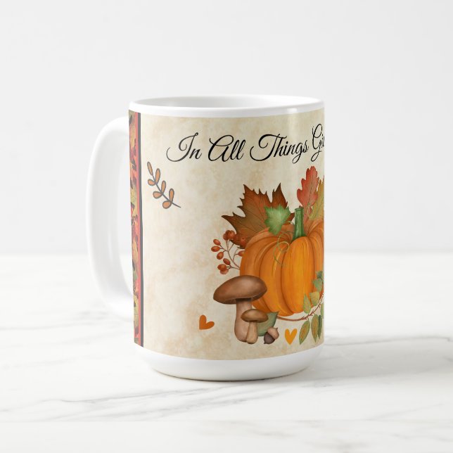 Le Citrouille de Thanksgiving Mug (Devant gauche)