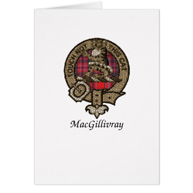 Le clan de Macgillivray Crest (Devant)