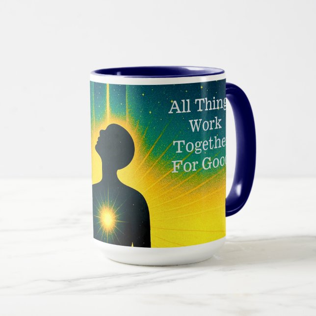 'Le Club des êtres éclairés' 15 oz de café Mug (Devant droit)