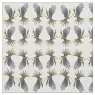 Le Cockatiel gris volant Parrots le tissu