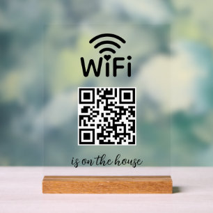 Le code QR Wifi Scan to Connect est sur la maison