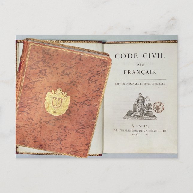 Le Code Zivil des Francais' Postkarte (Vorderseite)