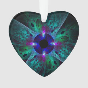 Le coeur acrylique de l'art Abstrait de l'oeil
