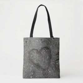 Le coeur dans le Sac fourre-tout de sable