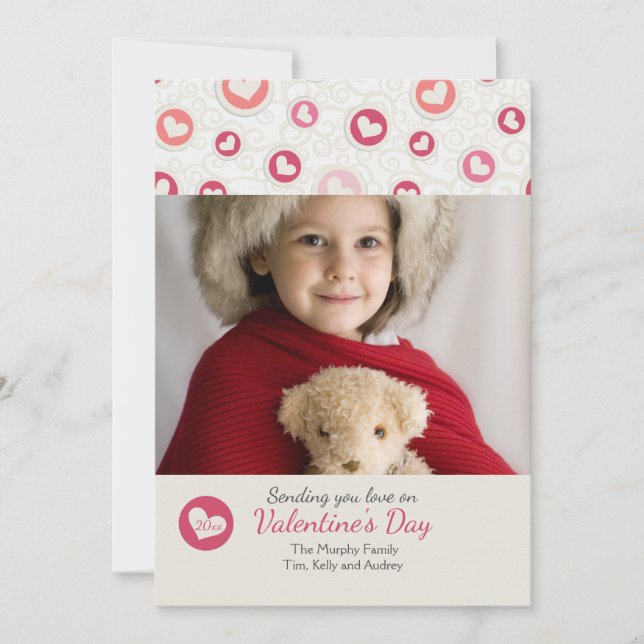 Le coeur de la mienne Photo Carte Saint Valentin (Devant)