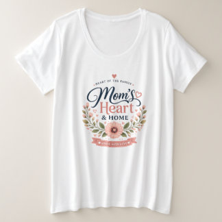 Le cœur de maman & Maison | T-Shirt de la fête des