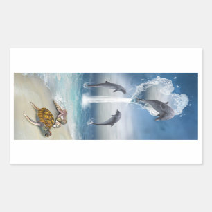 Le coeur des Dolphins Sticker