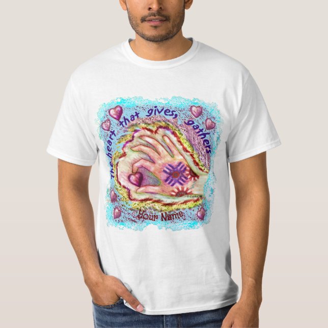 Le coeur donne aux gens un t-shirt chrétien (Devant)