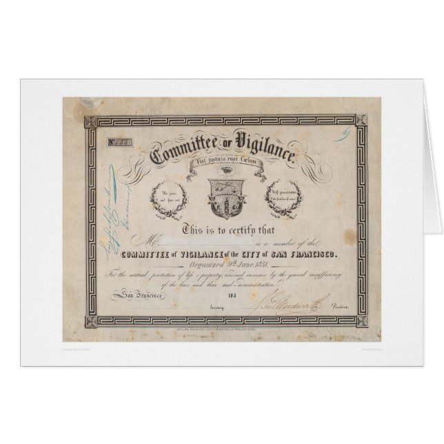 Le Comité de la vigilance, San Francisco (2539A) (Devant horizontal)