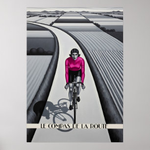 LE COMPAS DE LA ROUTE (Der Kompass der Straße) Poster