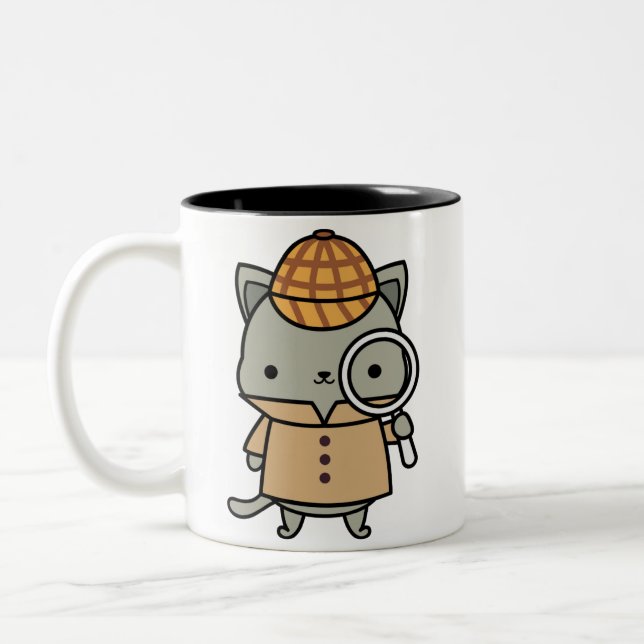 Le Confortable club de livres de Purrlock Mug (Gauche)