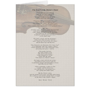 Le contact de la main de maître