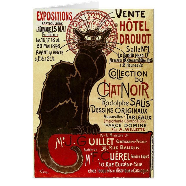 Le Conversation Noir, Vente Hôtel Drouot (Devant)