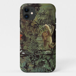Le coque iphone de lion affamé de Rousseau