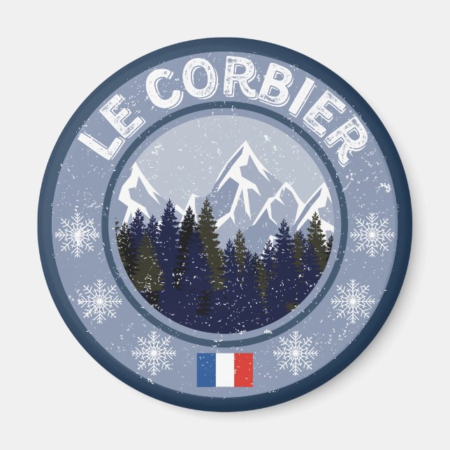 Le Corbier Station Magnet (Vorne)