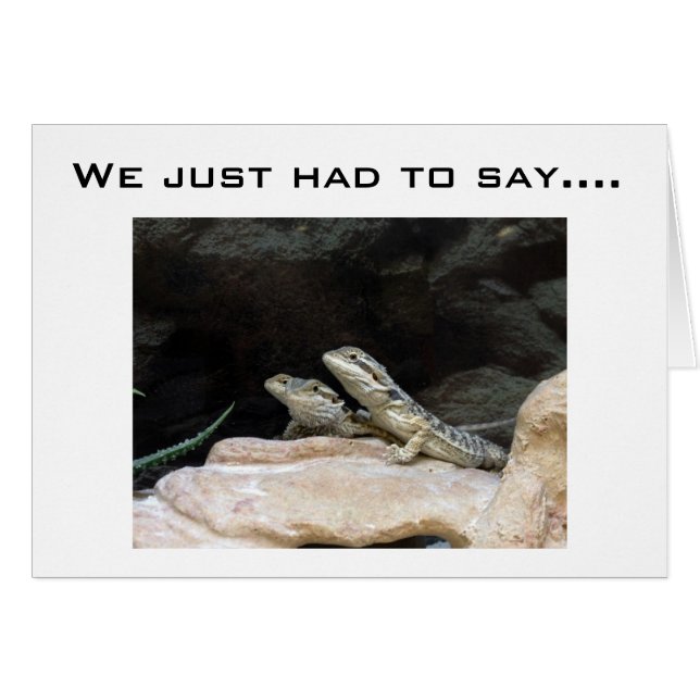 LE COUPLE LIZARD S'UNIT POUR DIRE HEUREUX 50ÈME (Devant horizontal)