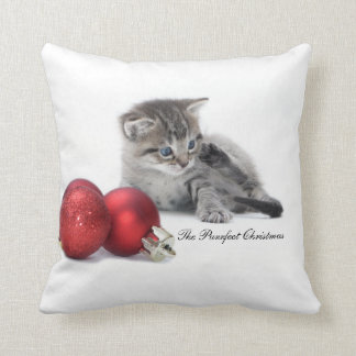 Le coussin de chaton de Noël de Purrfect